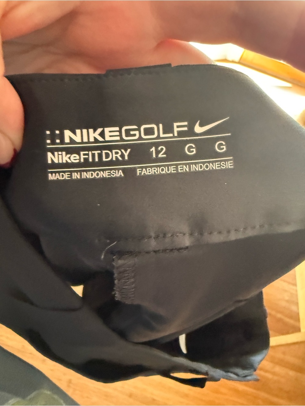Nike Black Golf Skirt with Button Front - Picture 4 of 4